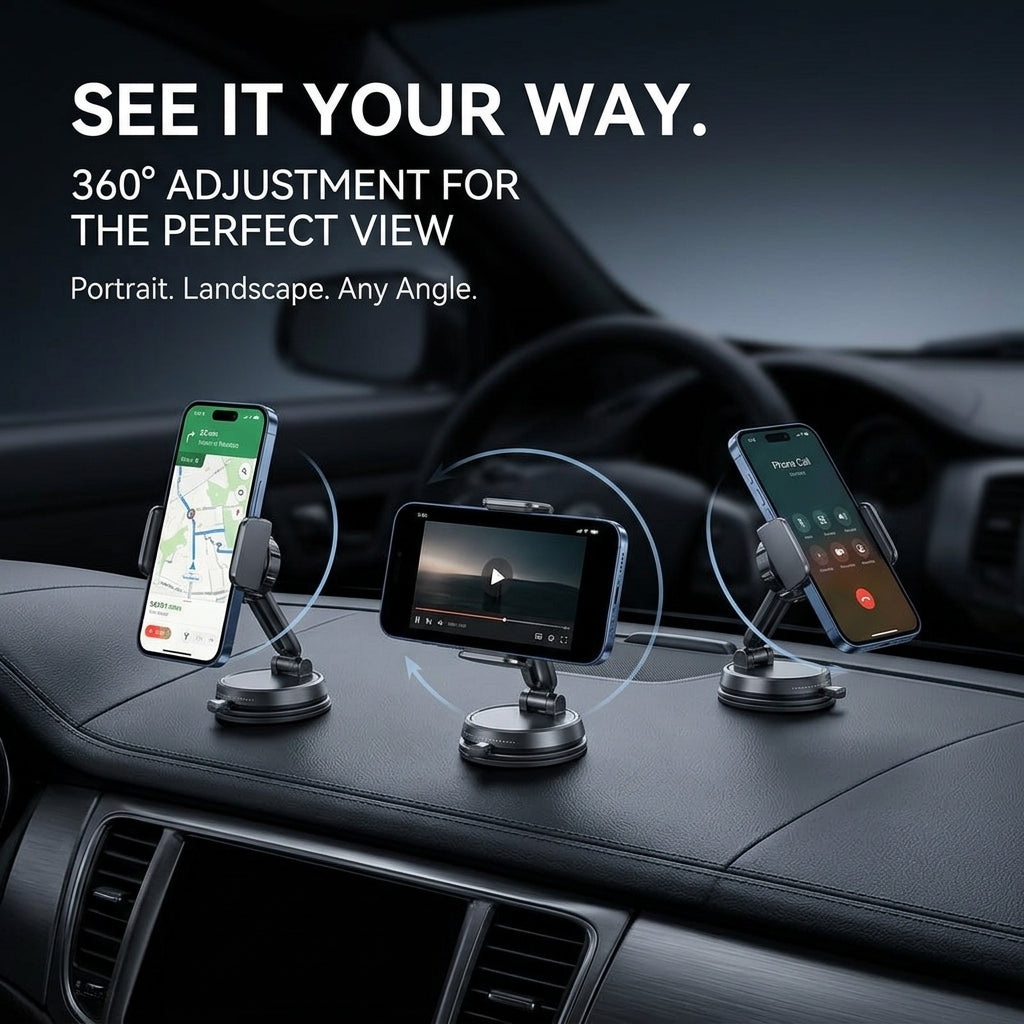 MAGIC JOHN Clip-On Magnetic Phone Mount