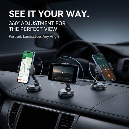 MAGIC JOHN Clip-On Magnetic Phone Mount
