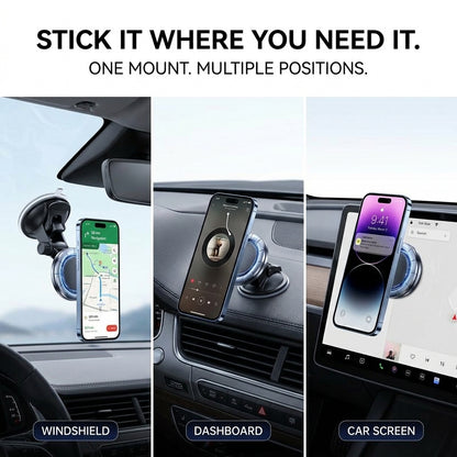 MAGIC JOHN Clip-On Magnetic Phone Mount