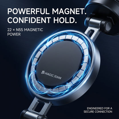 MAGIC JOHN Clip-On Magnetic Phone Mount